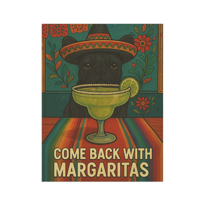 Black French Bulldog Cinco de Mayo Fiesta Garden Flag