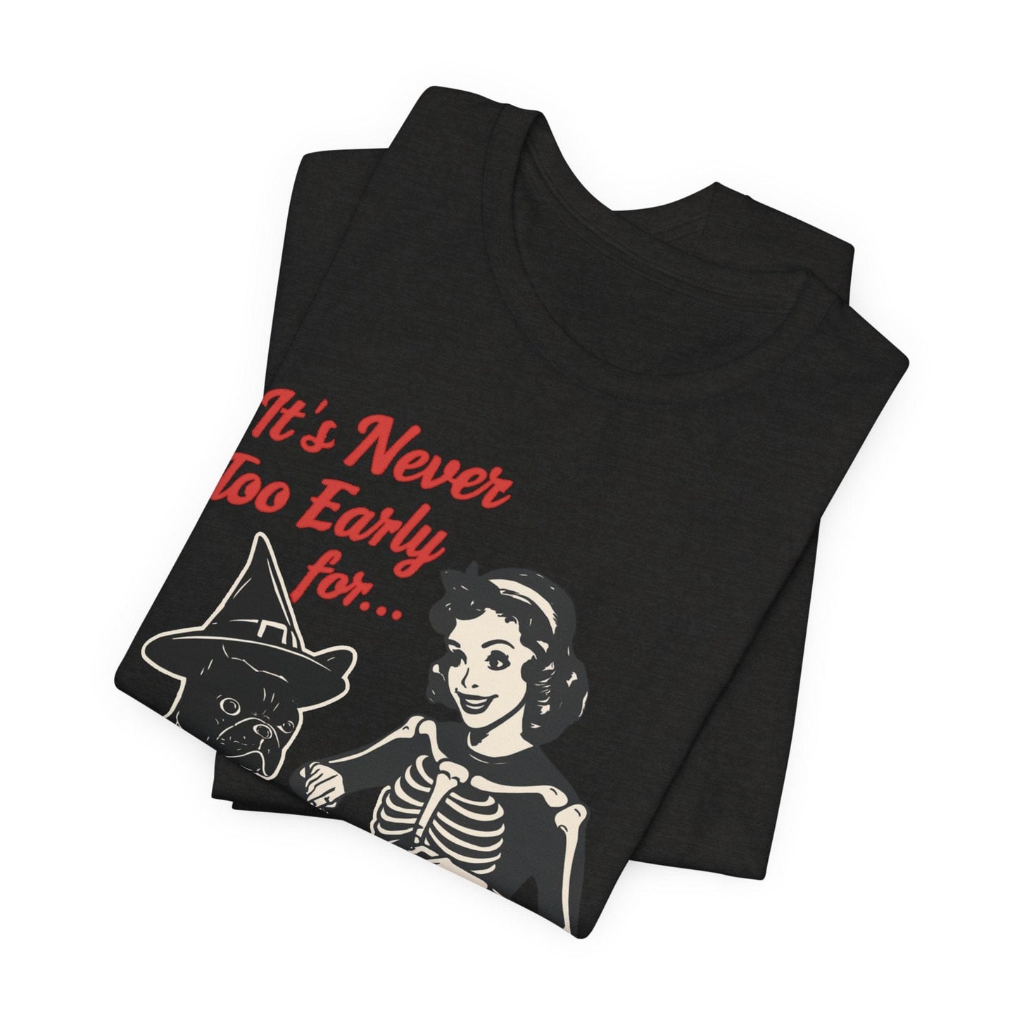 Black French Bulldog Early Halloween TShirt