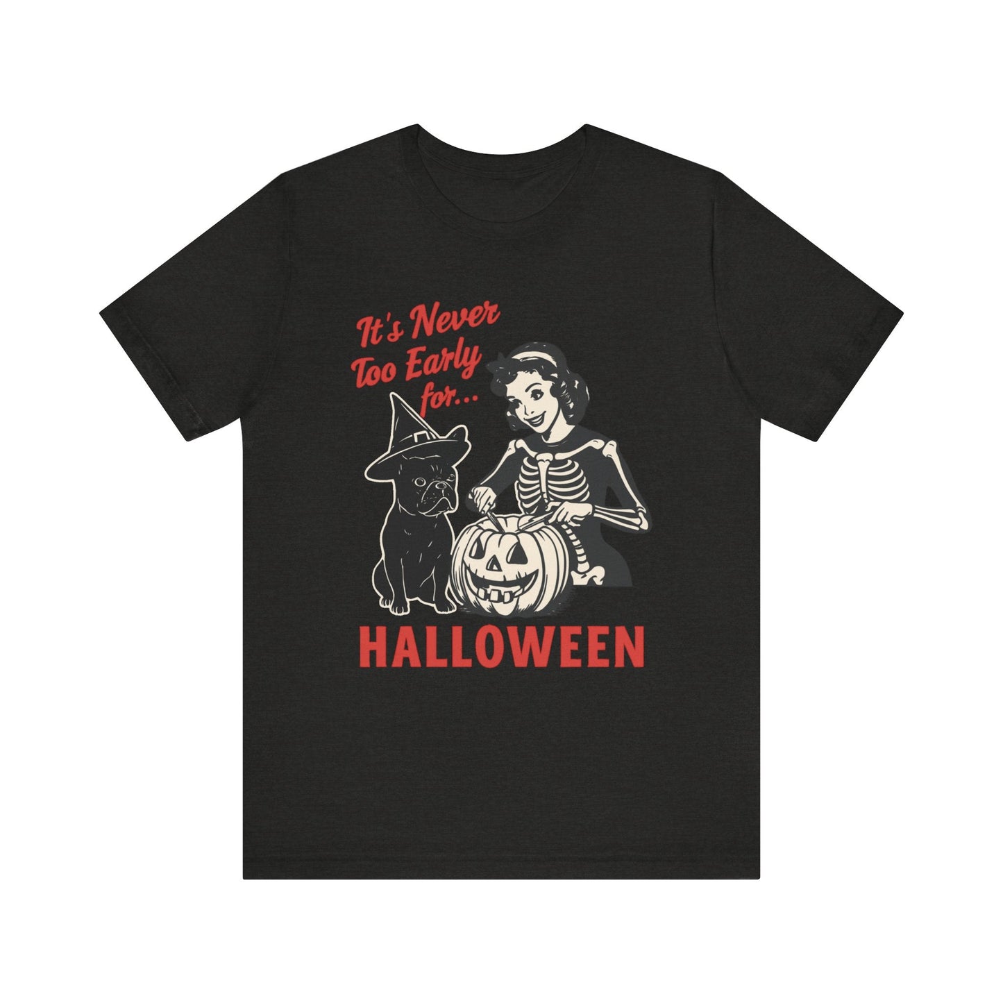 Black French Bulldog Early Halloween TShirt