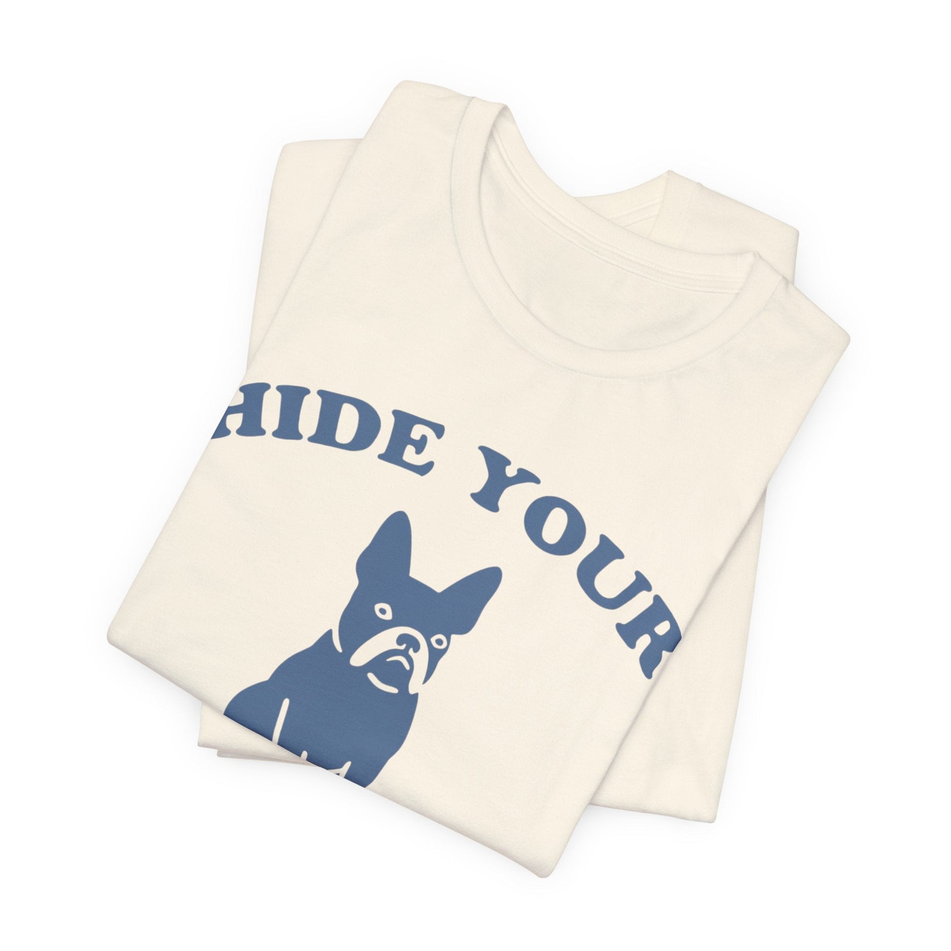 Printify T-Shirt Black French Bulldog Fries TShirt