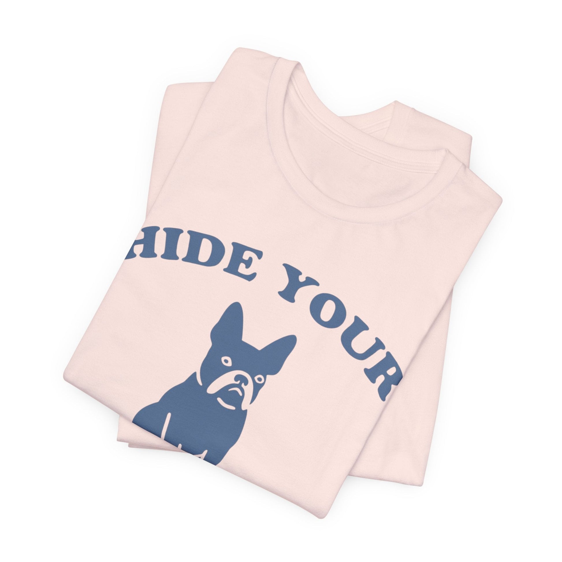 Printify T-Shirt Black French Bulldog Fries TShirt