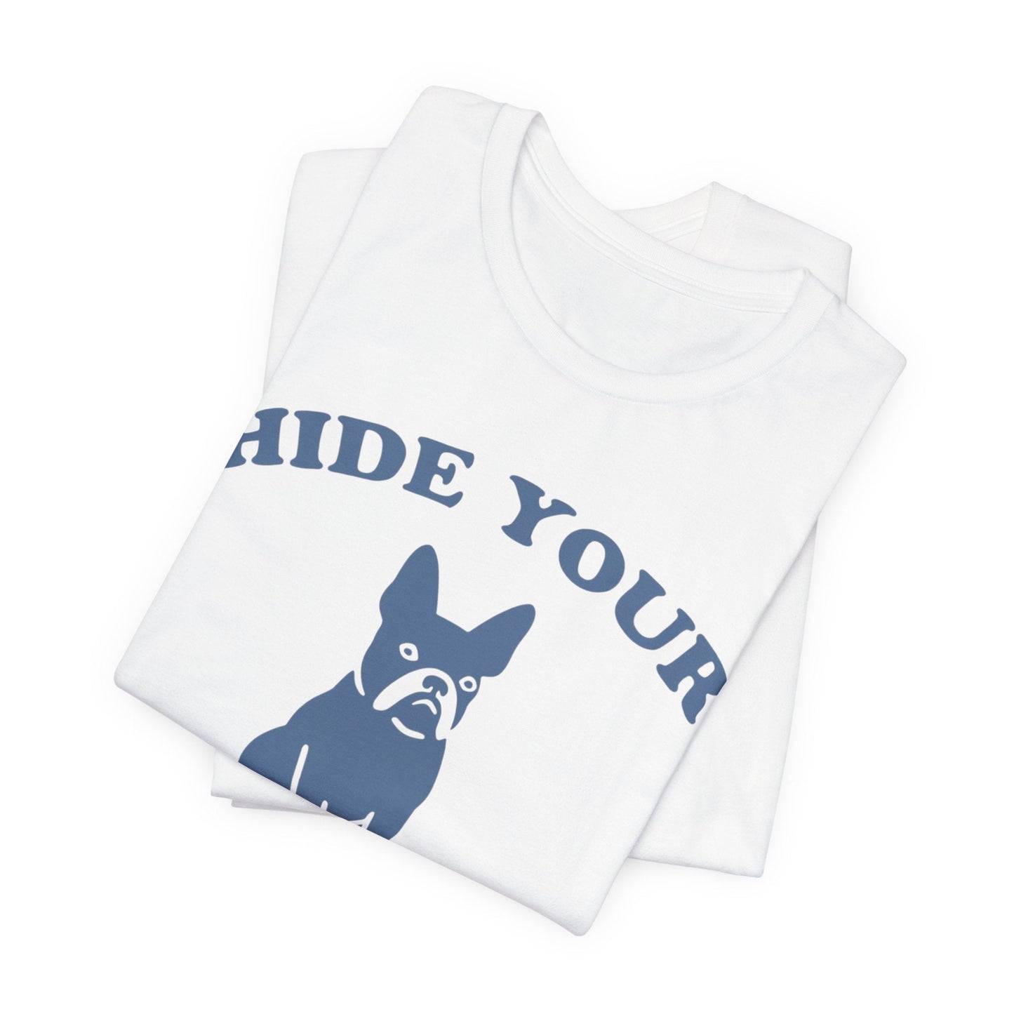 Printify T-Shirt Black French Bulldog Fries TShirt