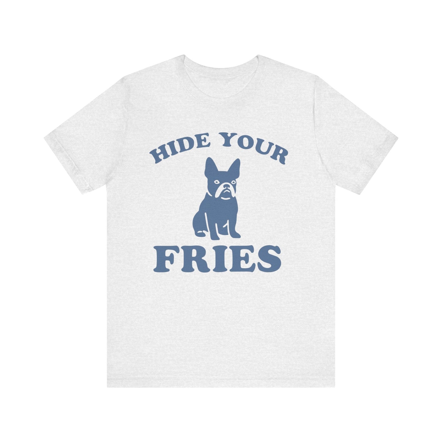 Printify T-Shirt Black French Bulldog Fries TShirt