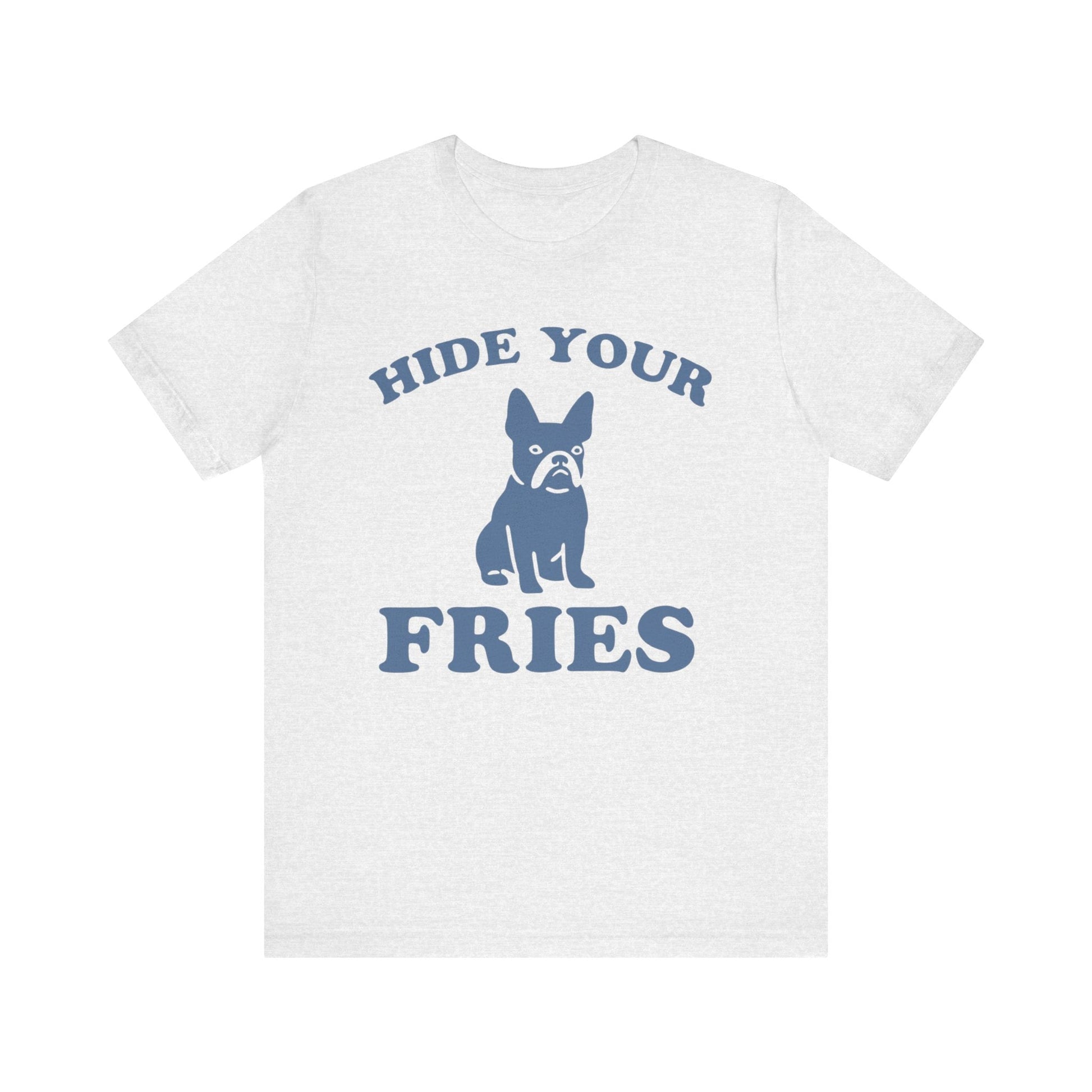 Printify T-Shirt Black French Bulldog Fries TShirt