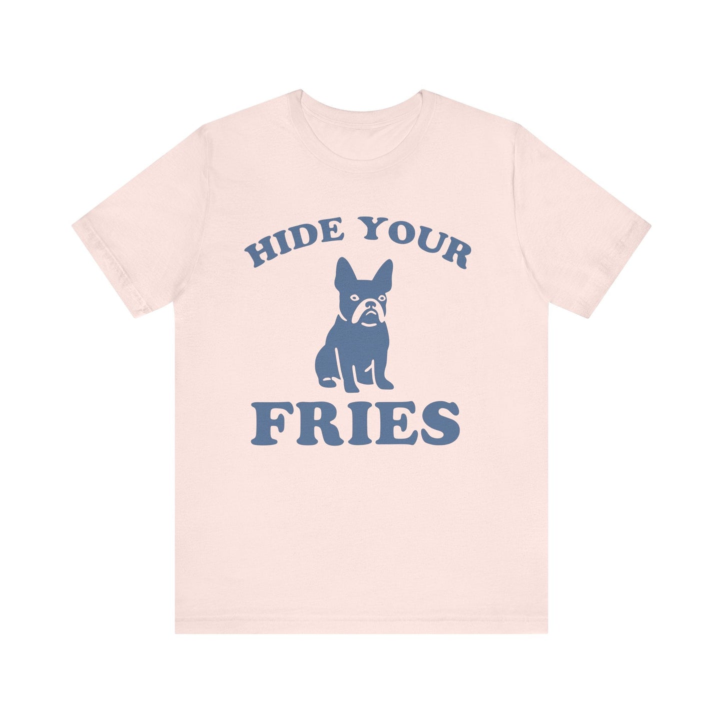 Printify T-Shirt Black French Bulldog Fries TShirt