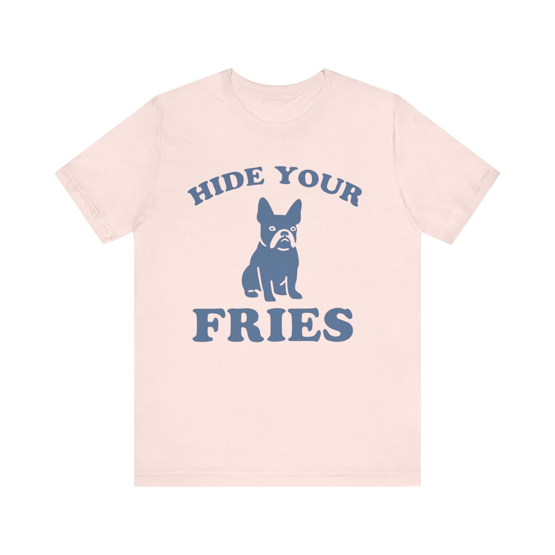 Printify T-Shirt Black French Bulldog Fries TShirt