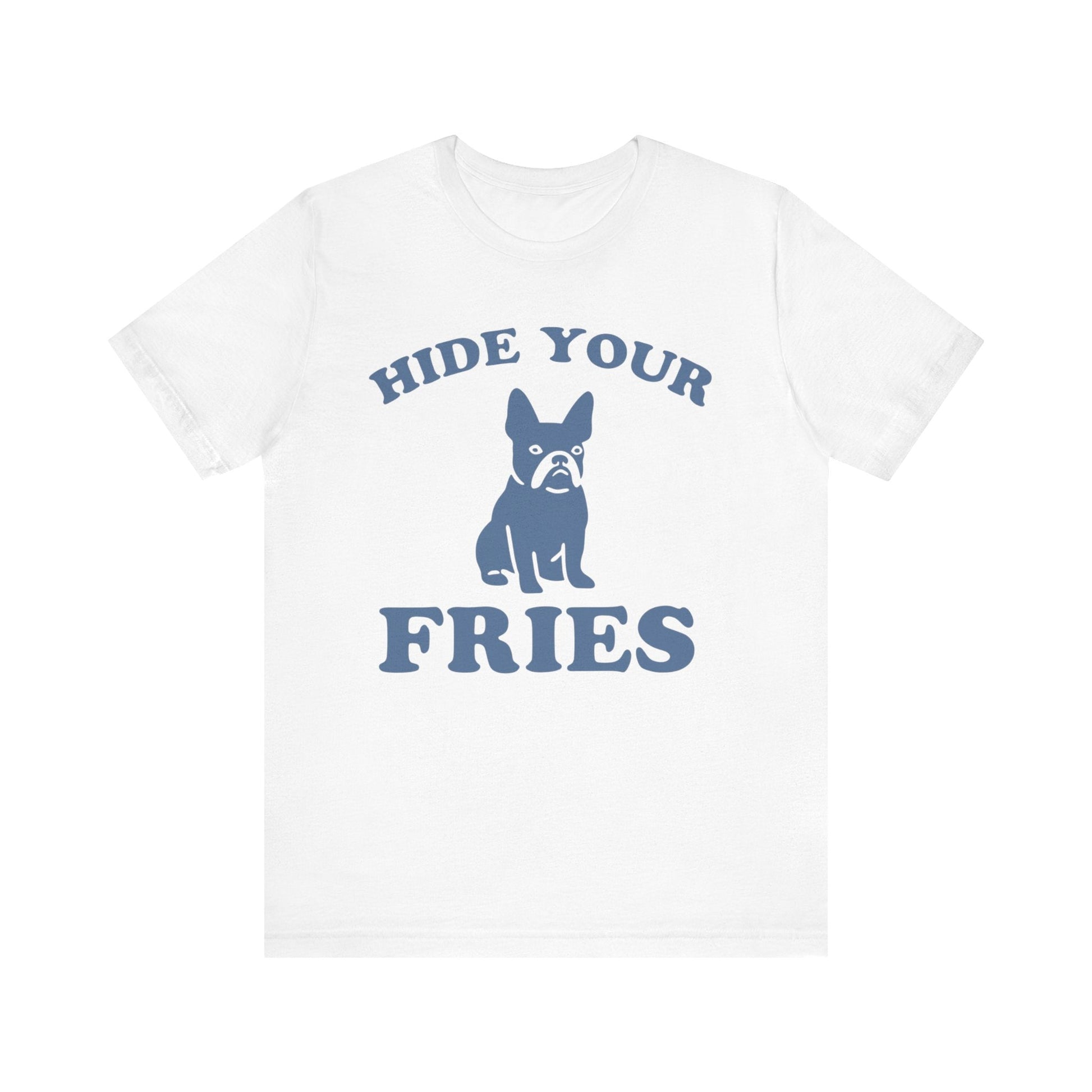Printify T-Shirt Black French Bulldog Fries TShirt