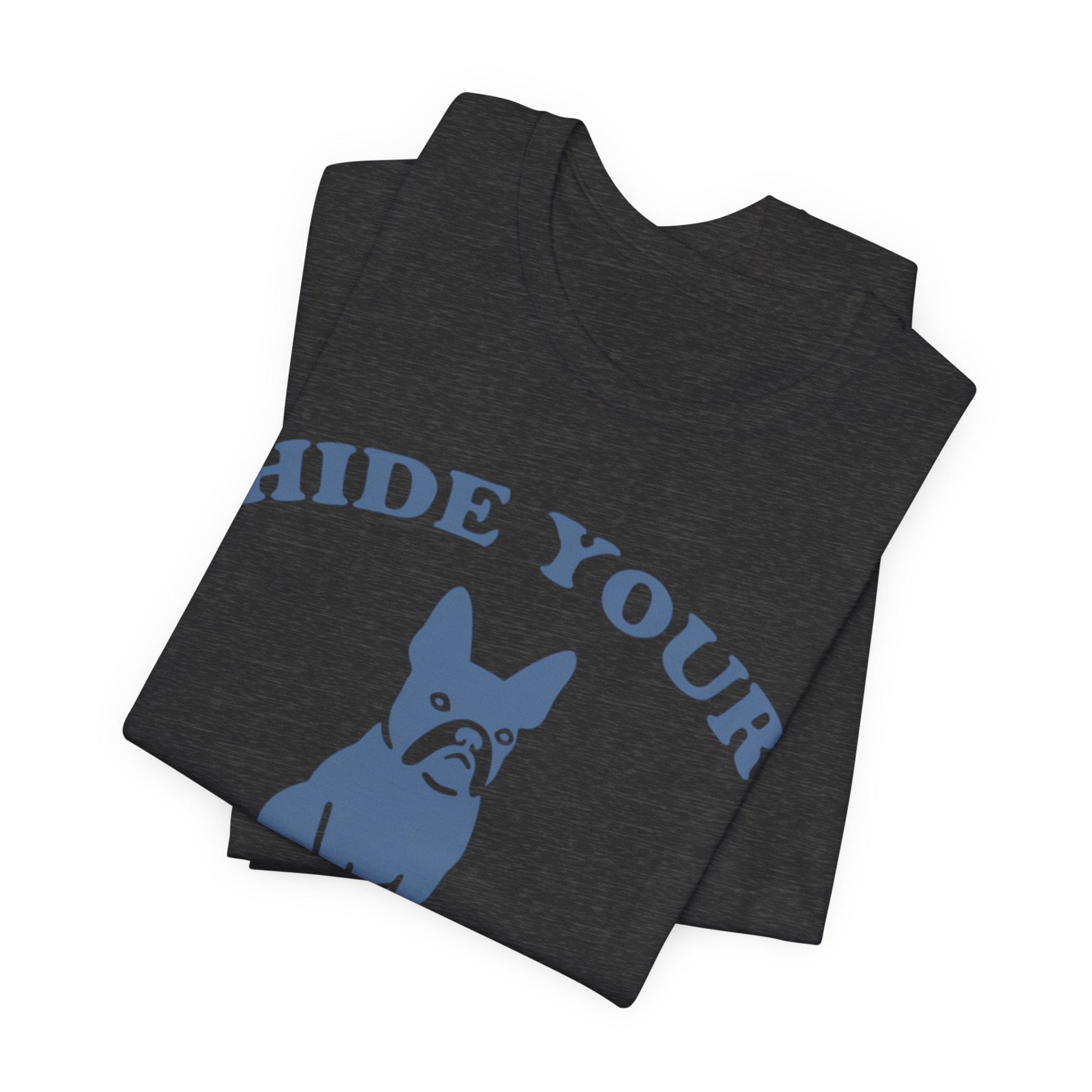 Printify T-Shirt Black French Bulldog Fries TShirt