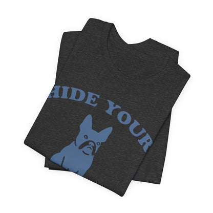 Printify T-Shirt Black French Bulldog Fries TShirt