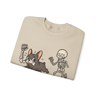 Printify Sweatshirt Black French Bulldog Grave Robber Sweatshirt