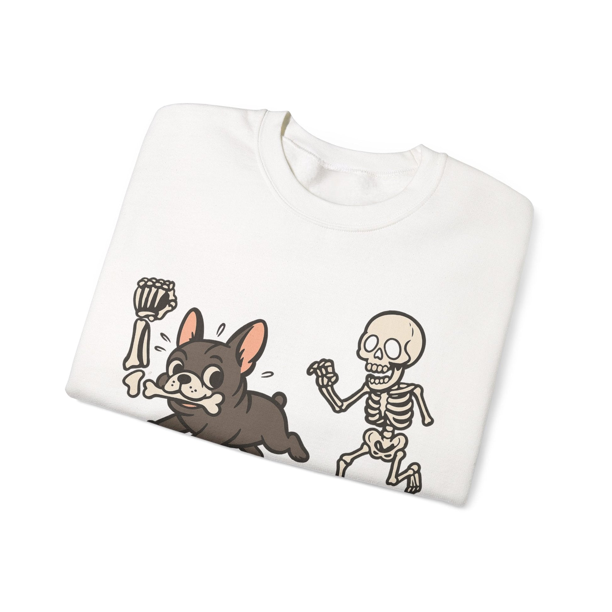 Printify Sweatshirt Black French Bulldog Grave Robber Sweatshirt