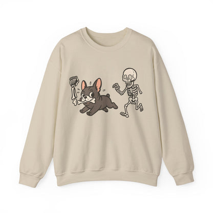 Printify Sweatshirt Black French Bulldog Grave Robber Sweatshirt