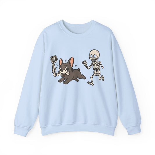 Printify Sweatshirt Black French Bulldog Grave Robber Sweatshirt