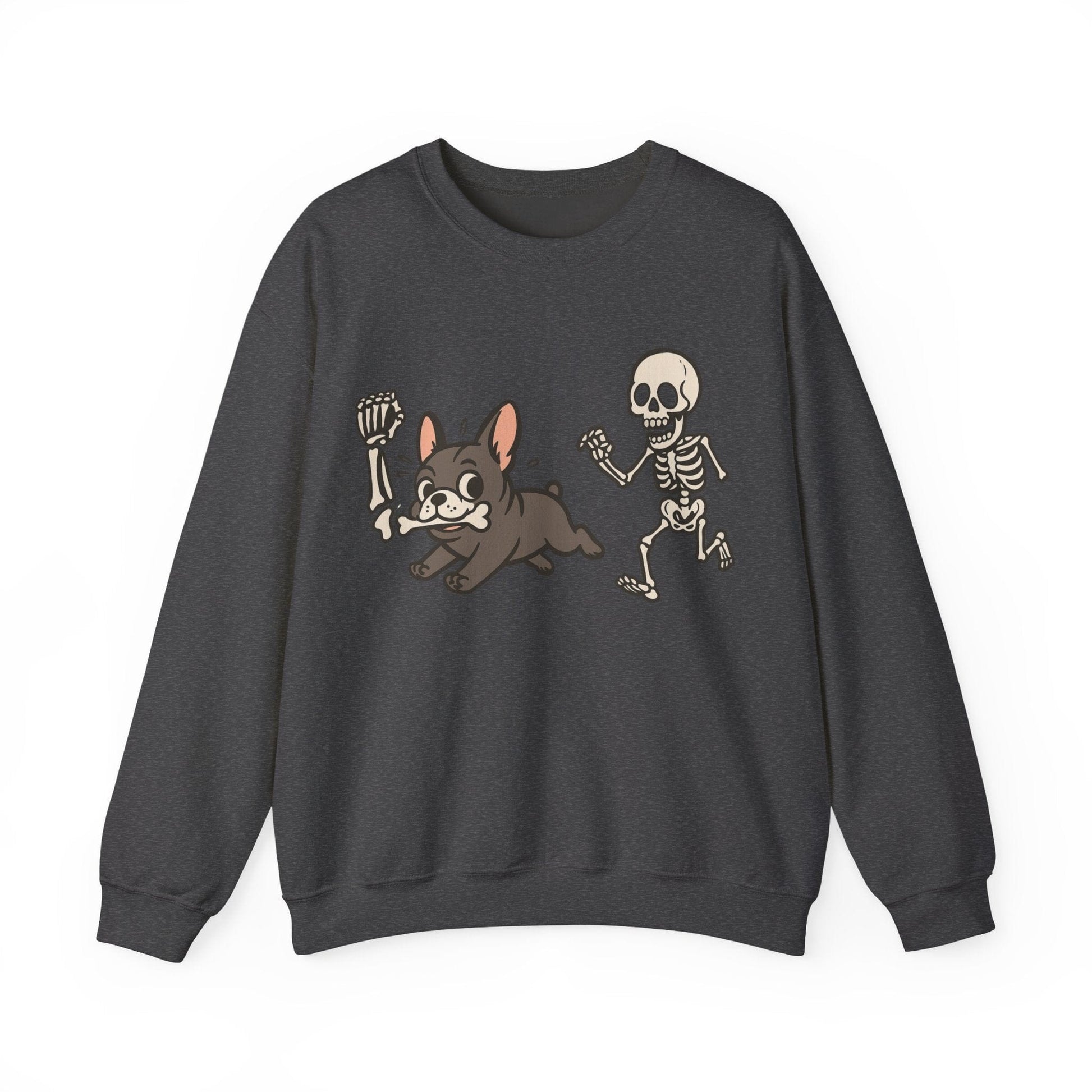 Printify Sweatshirt Black French Bulldog Grave Robber Sweatshirt