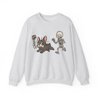 Printify Sweatshirt Black French Bulldog Grave Robber Sweatshirt