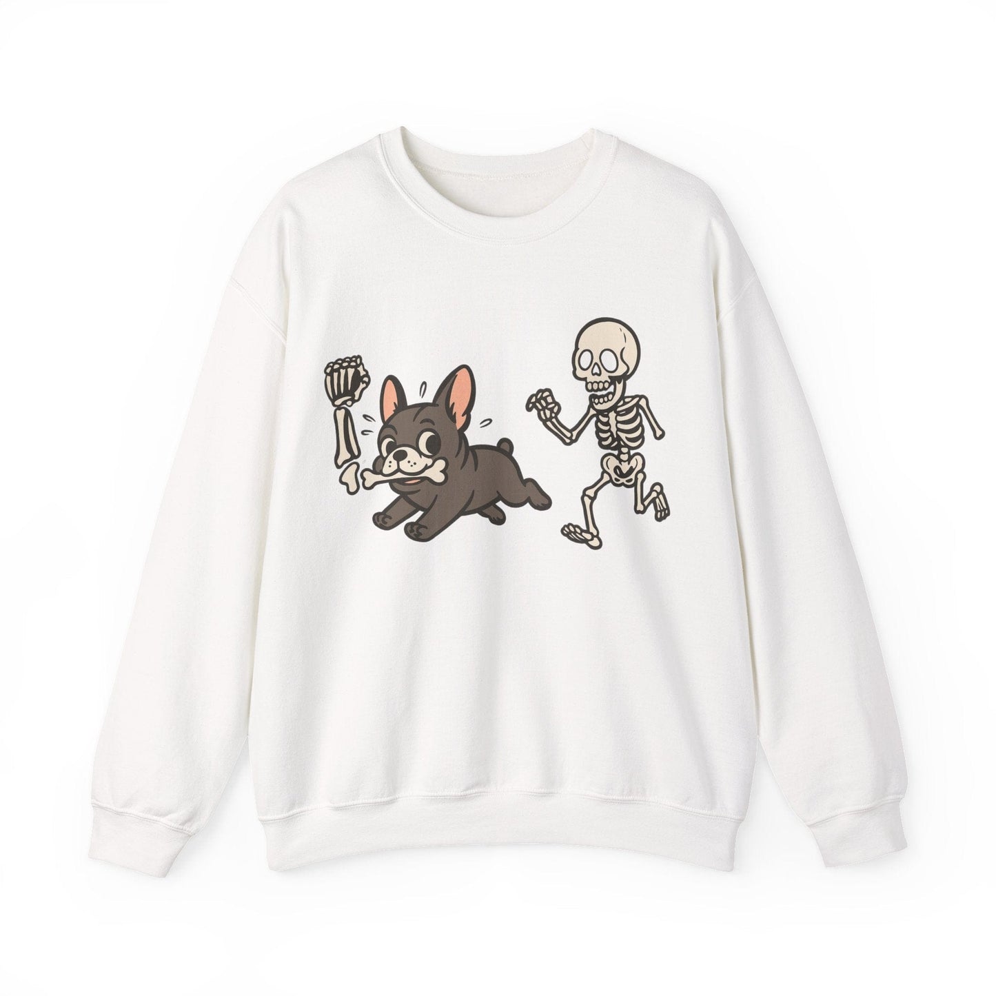 Printify Sweatshirt Black French Bulldog Grave Robber Sweatshirt