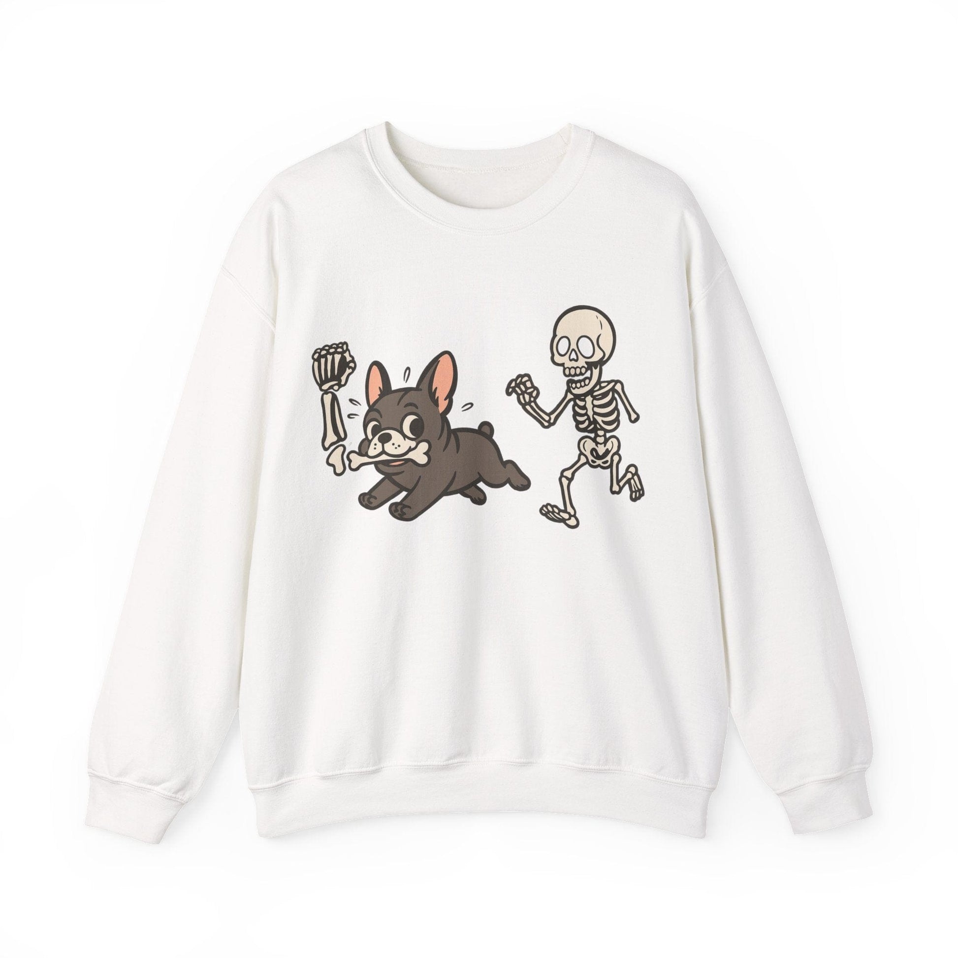Printify Sweatshirt Black French Bulldog Grave Robber Sweatshirt