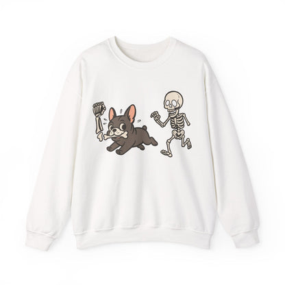 Printify Sweatshirt Black French Bulldog Grave Robber Sweatshirt