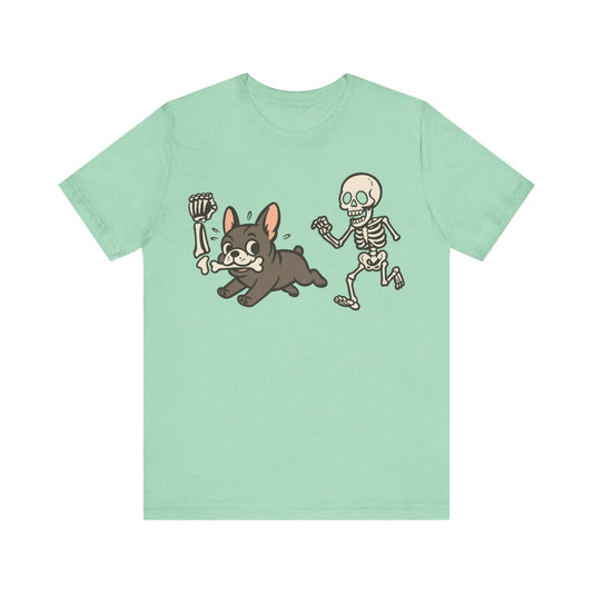 Printify T-Shirt Black French Bulldog Grave Robber TShirt