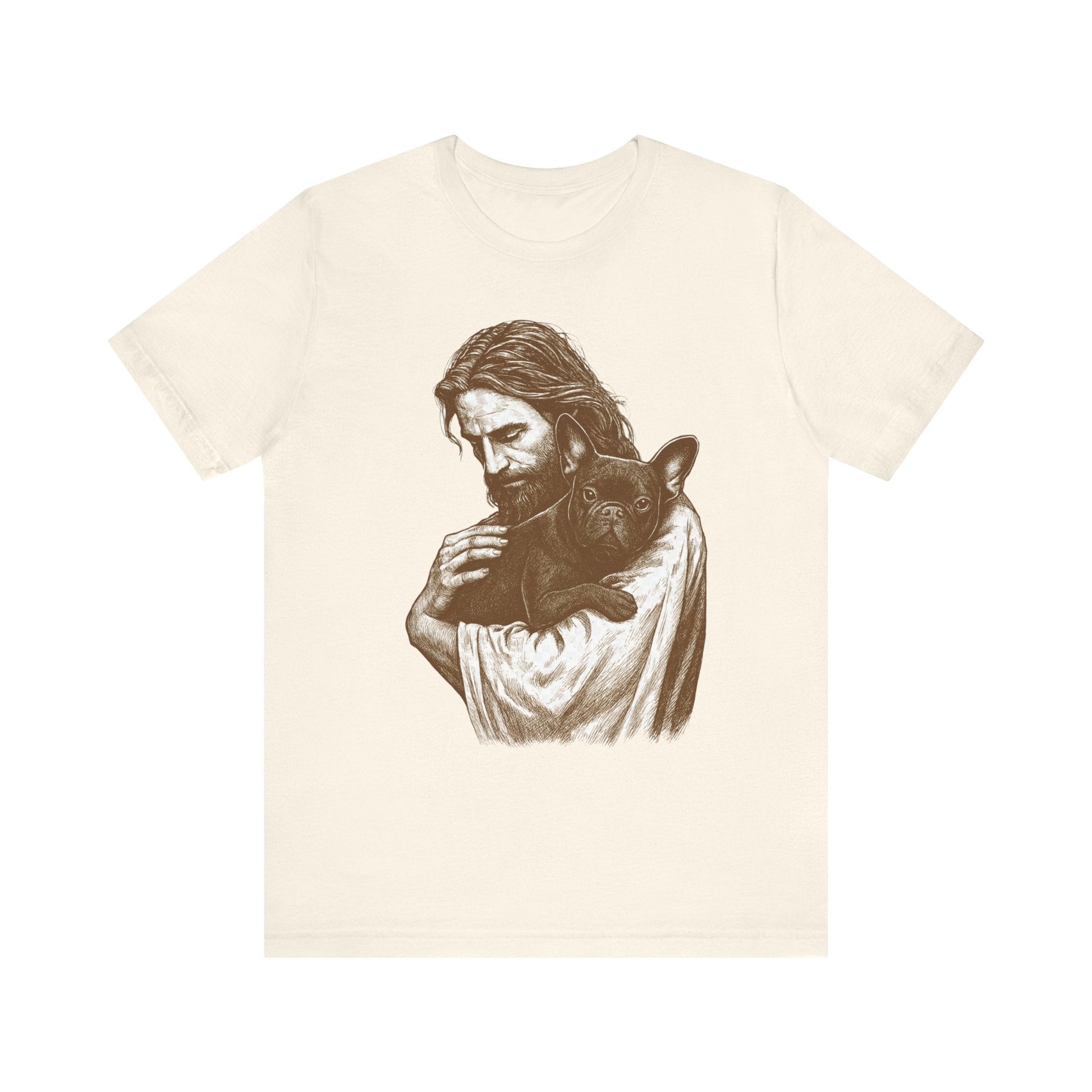 Black French Bulldog Jesus TShirt