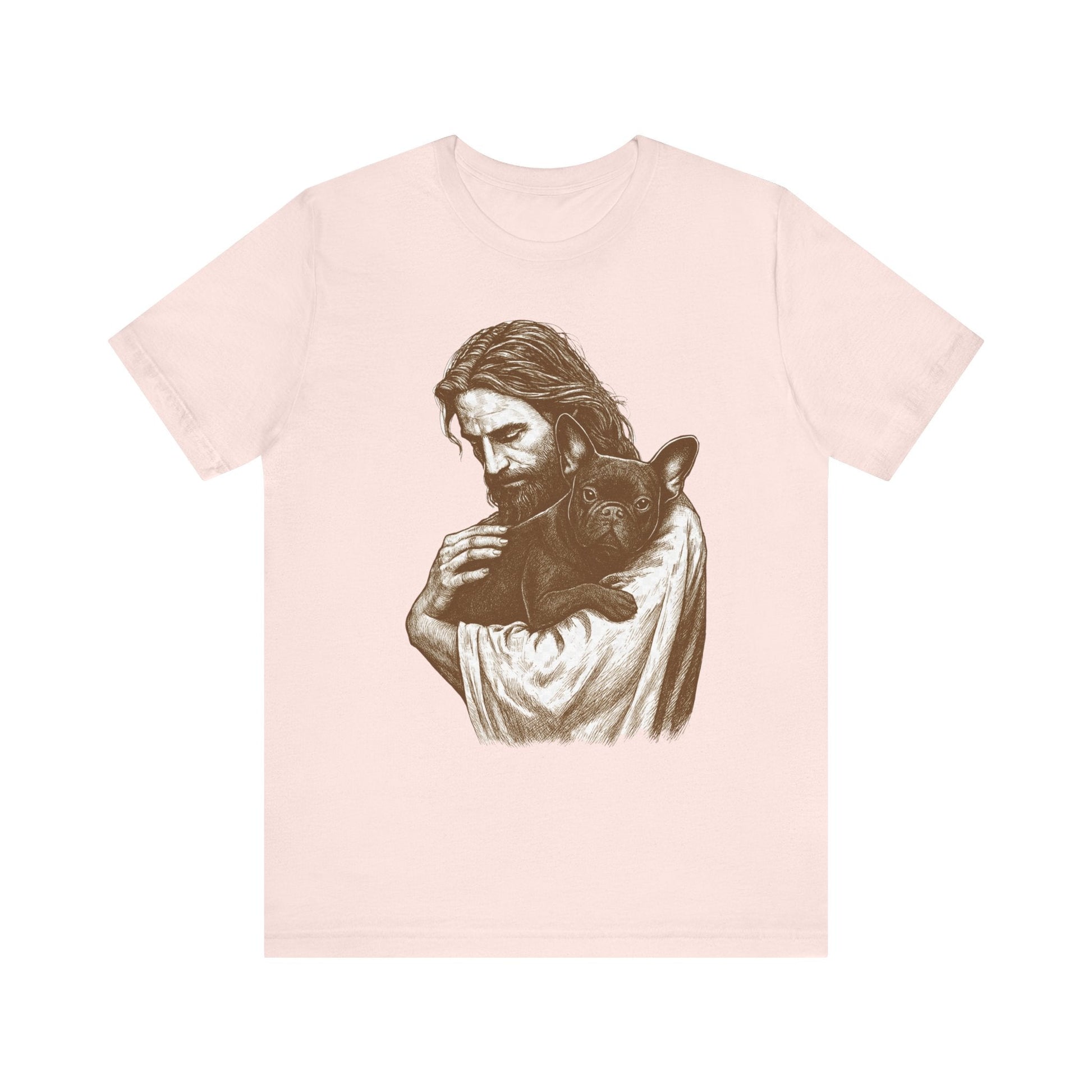 Black French Bulldog Jesus TShirt