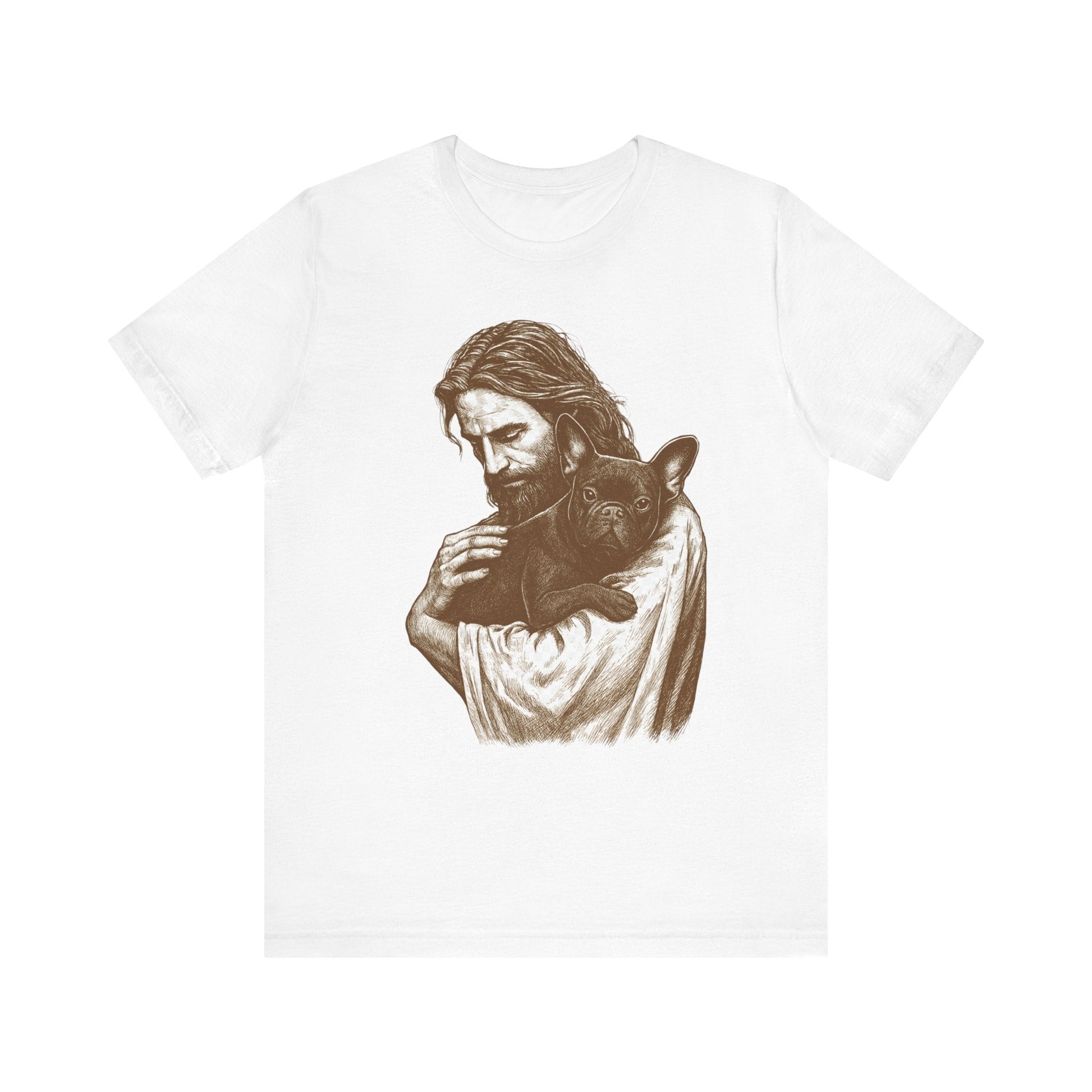 Black French Bulldog Jesus TShirt