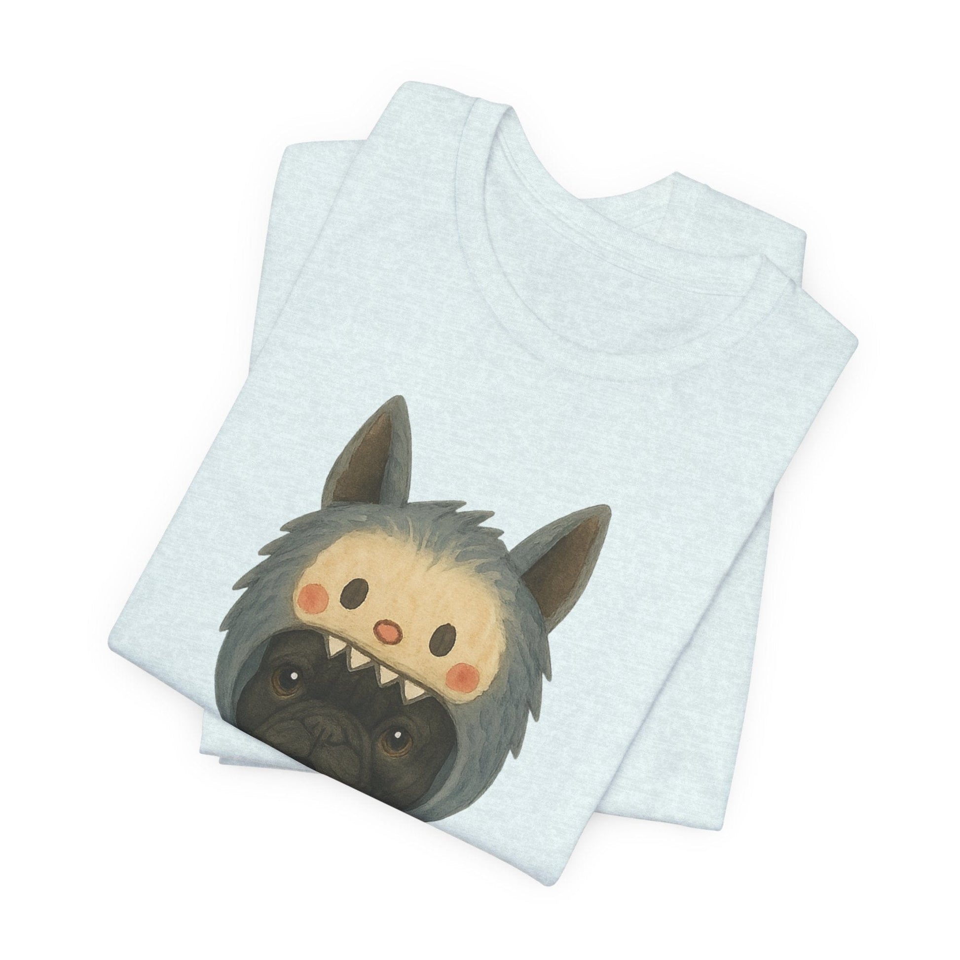 Printify T-Shirt Black French Bulldog Little Monster TShirt