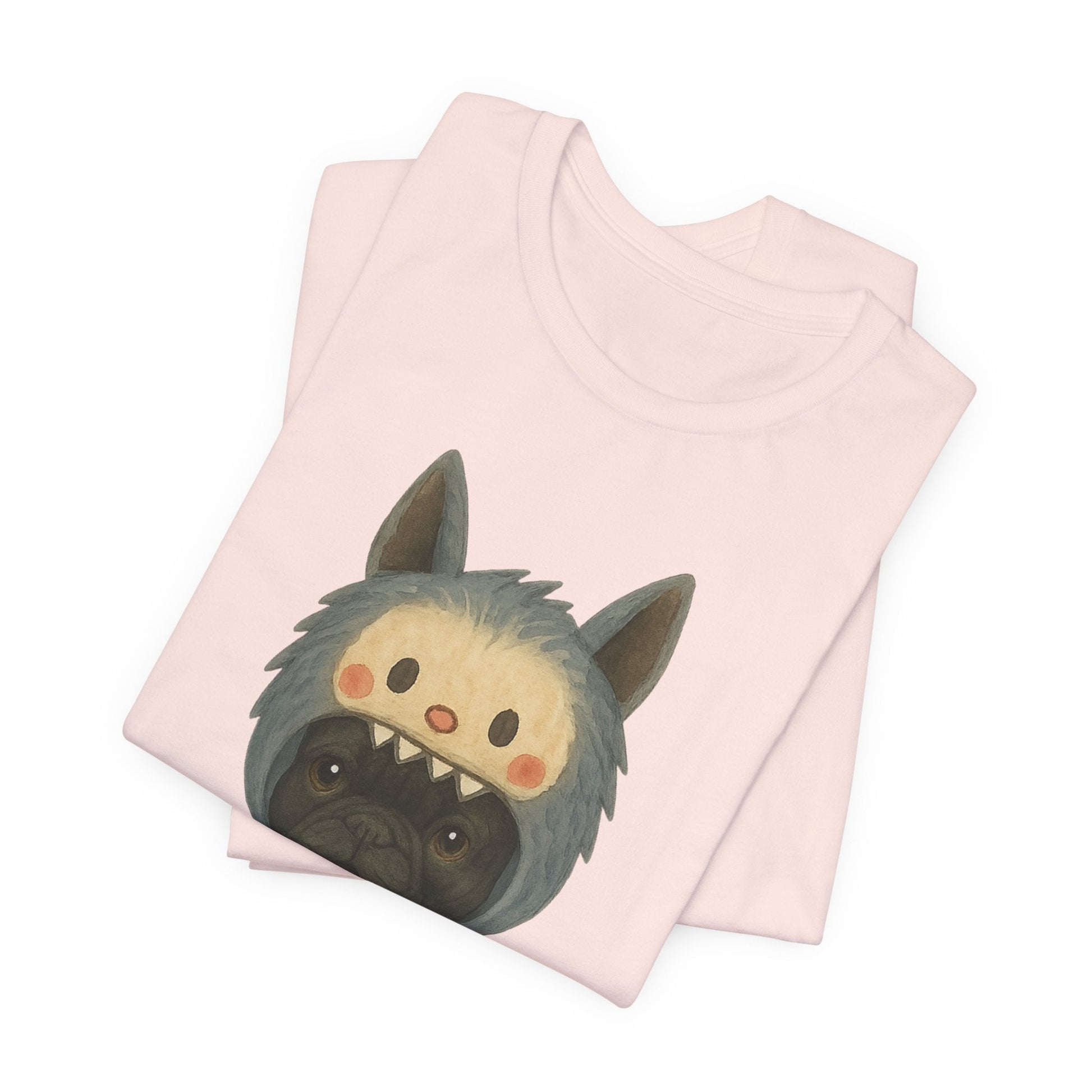 Printify T-Shirt Black French Bulldog Little Monster TShirt