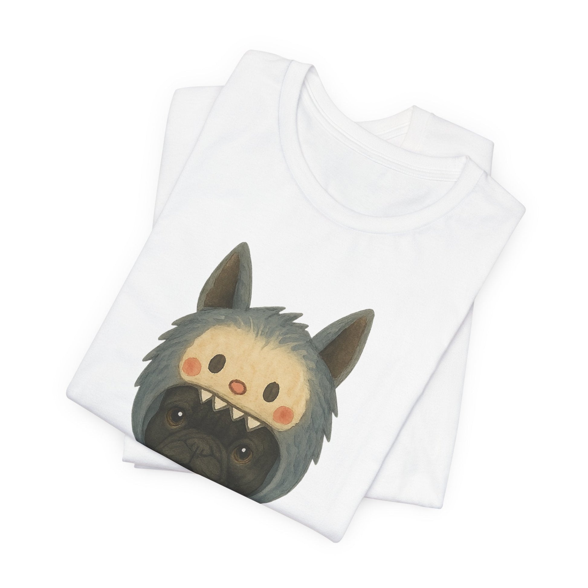 Printify T-Shirt Black French Bulldog Little Monster TShirt