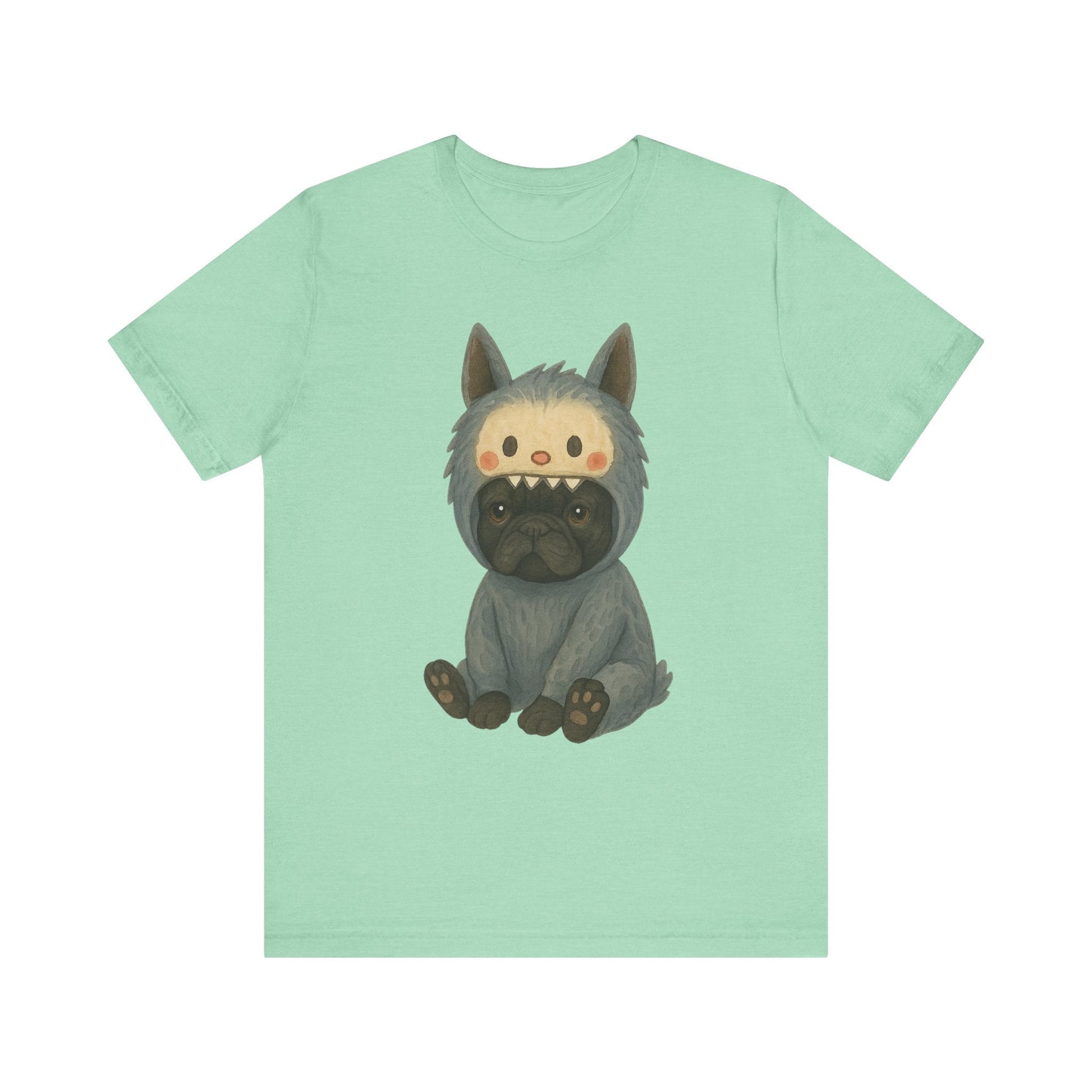Printify T-Shirt Black French Bulldog Little Monster TShirt