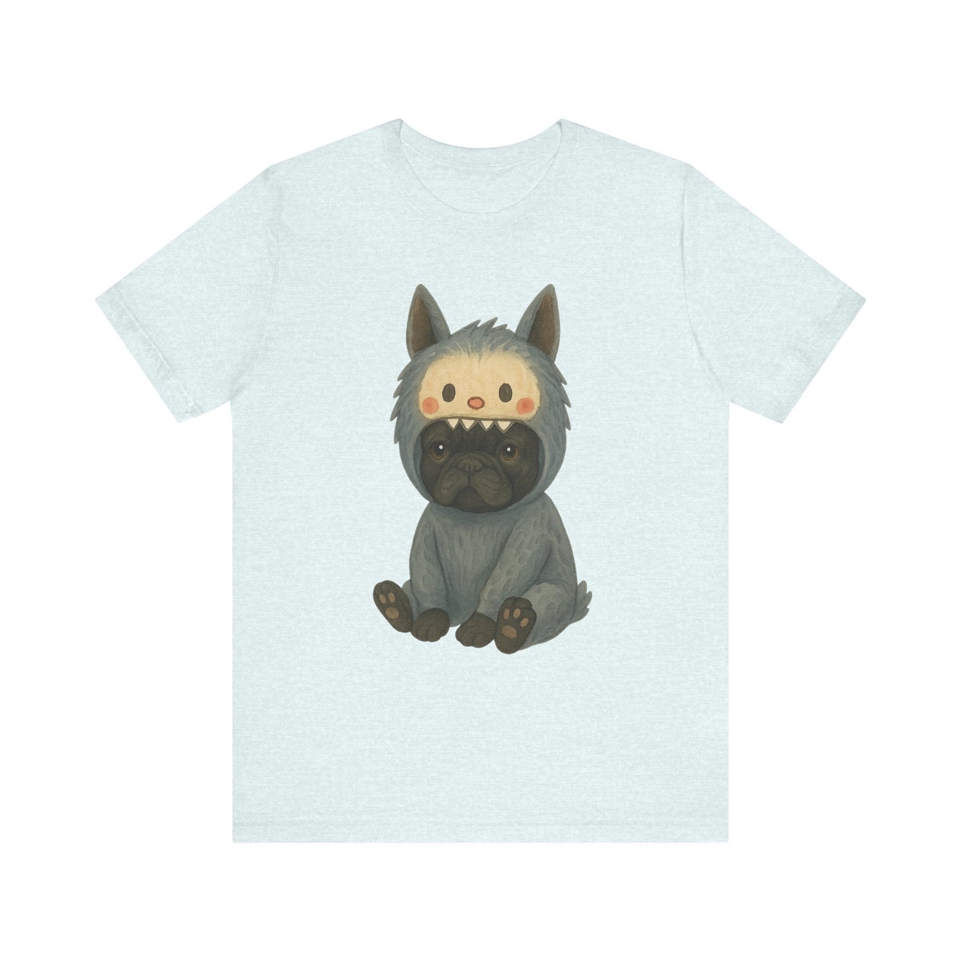 Printify T-Shirt Black French Bulldog Little Monster TShirt
