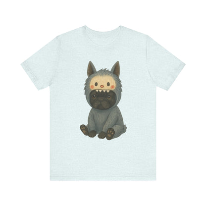 Printify T-Shirt Black French Bulldog Little Monster TShirt