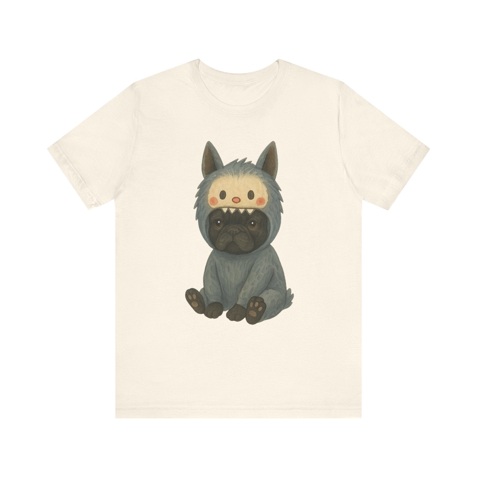 Printify T-Shirt Black French Bulldog Little Monster TShirt