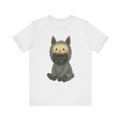 Printify T-Shirt Black French Bulldog Little Monster TShirt
