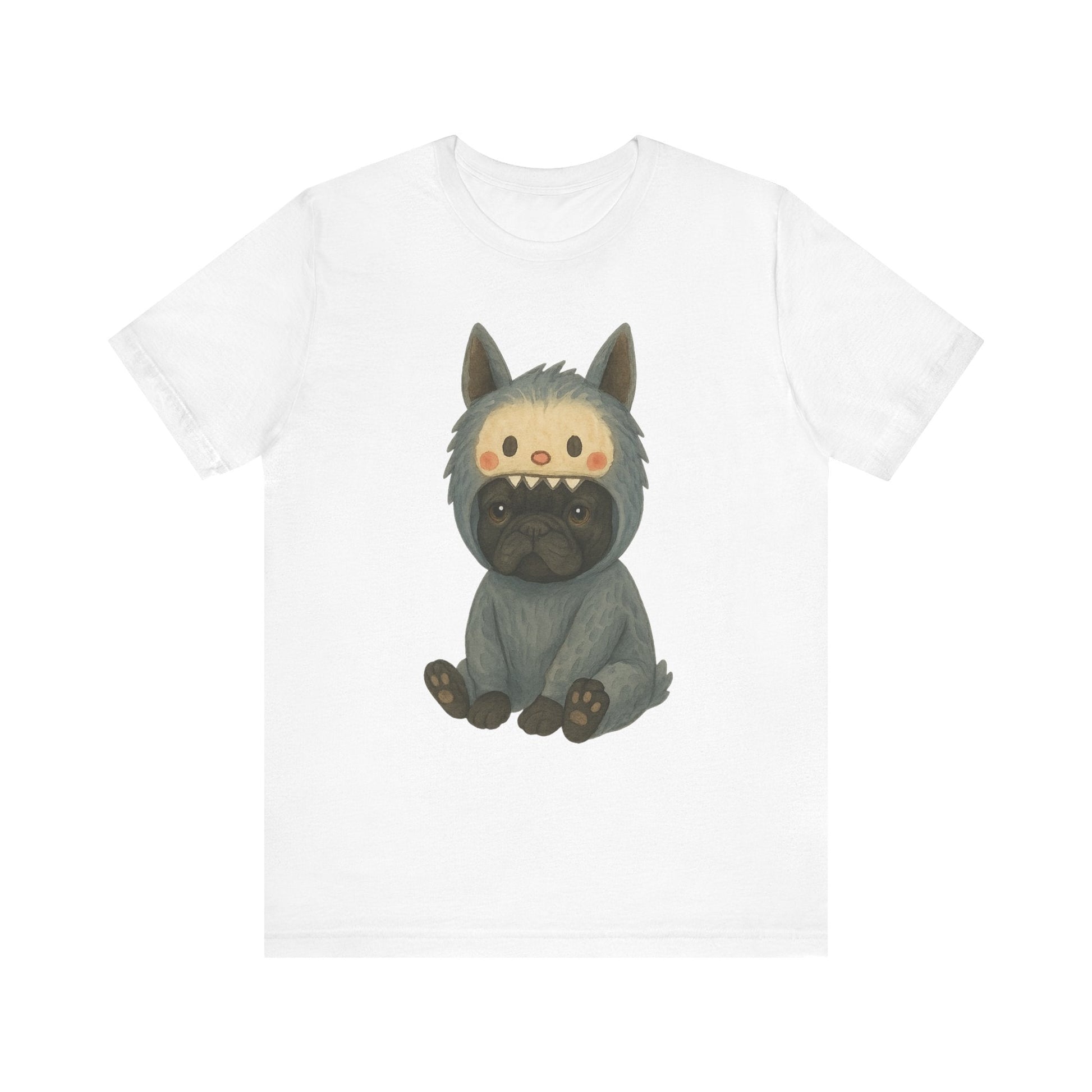 Printify T-Shirt Black French Bulldog Little Monster TShirt