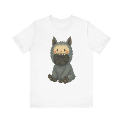 Printify T-Shirt Black French Bulldog Little Monster TShirt