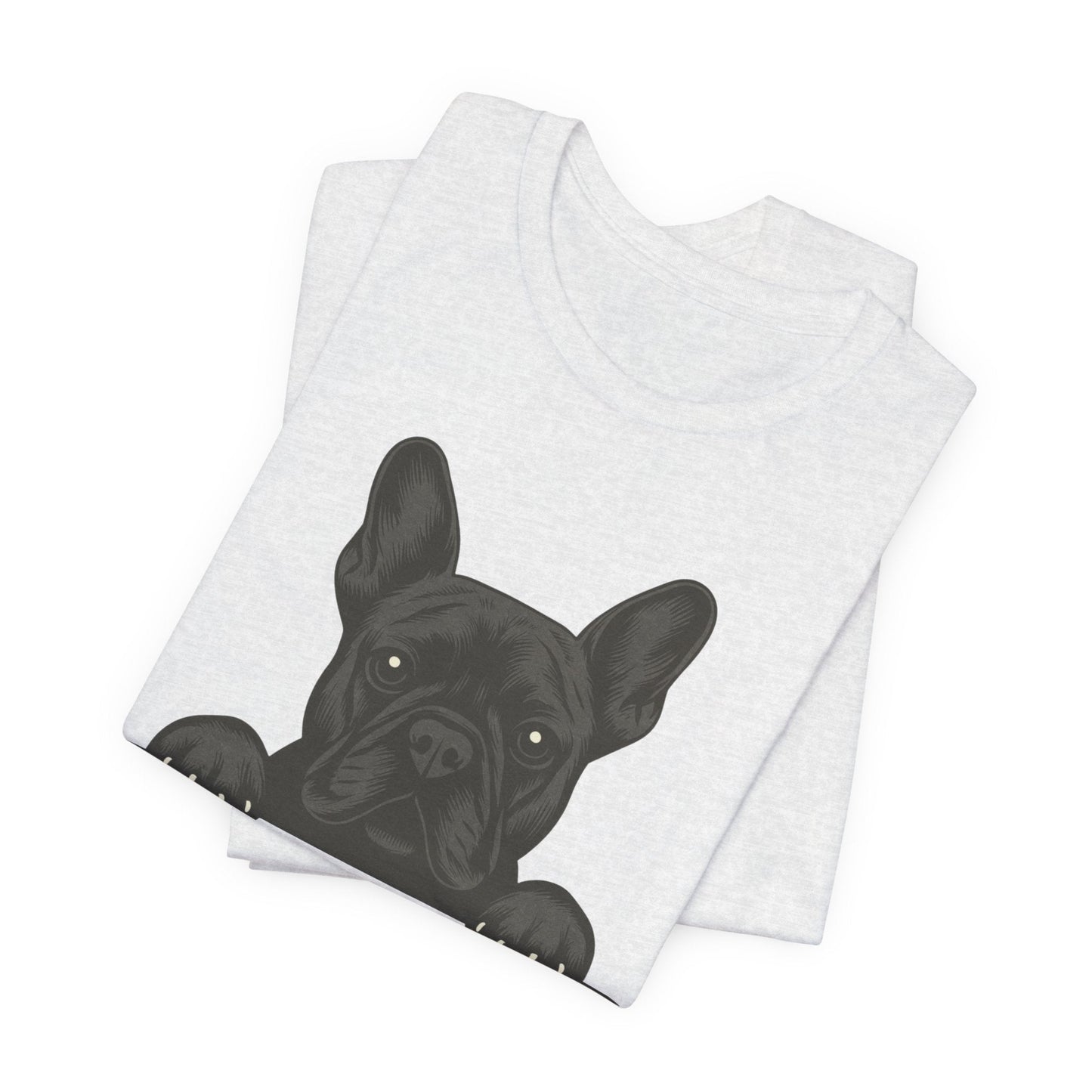 Printify T-Shirt Black French Bulldog My Therapist TShirt