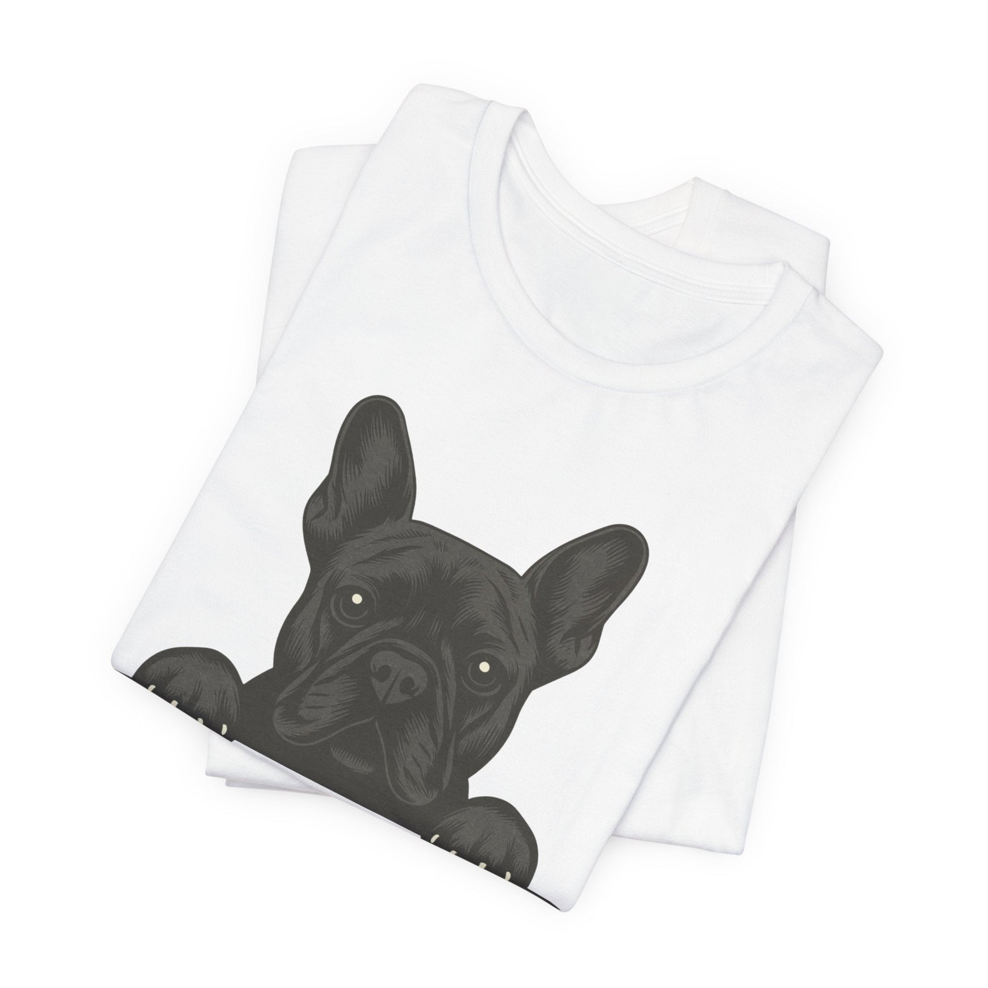 Printify T-Shirt Black French Bulldog My Therapist TShirt