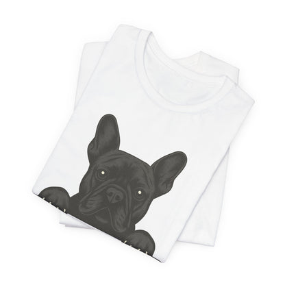 Printify T-Shirt Black French Bulldog My Therapist TShirt
