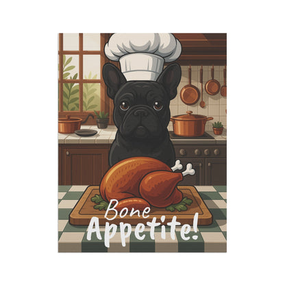 Printify Garden Flag Black French Bulldog Thanksgiving Garden Flag