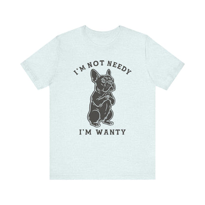 Black French Bulldog Wanty TShirt