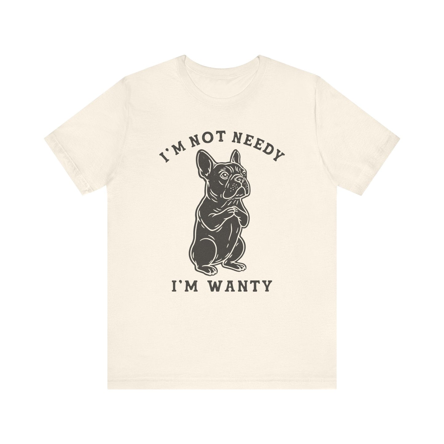 Black French Bulldog Wanty TShirt