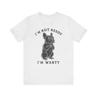 Black French Bulldog Wanty TShirt
