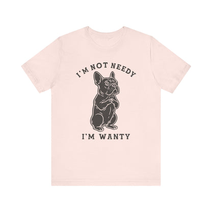 Black French Bulldog Wanty TShirt