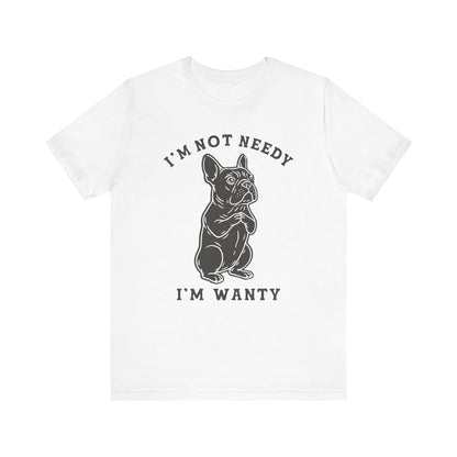 Black French Bulldog Wanty TShirt
