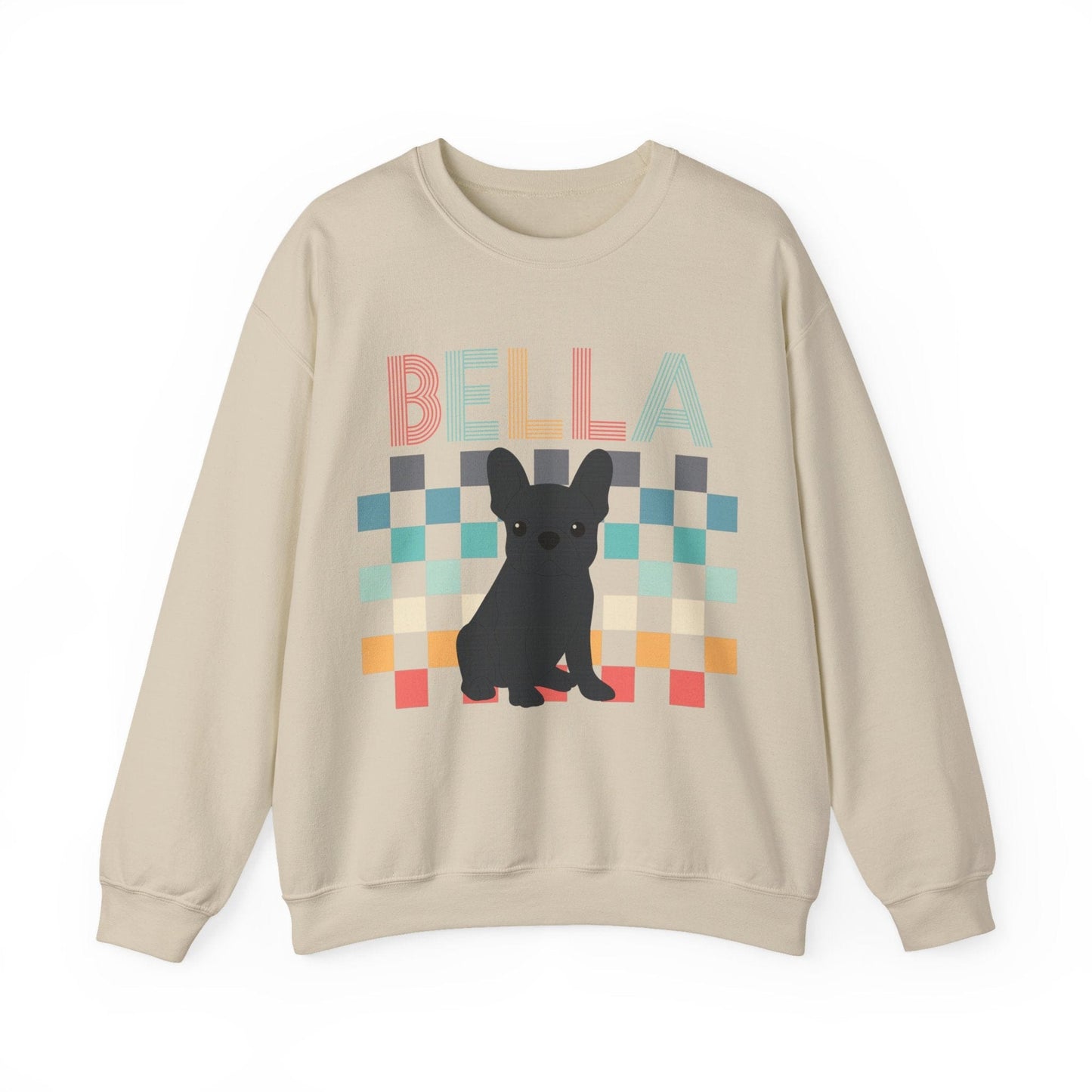Black Frenchie Checkered Sweatshirt