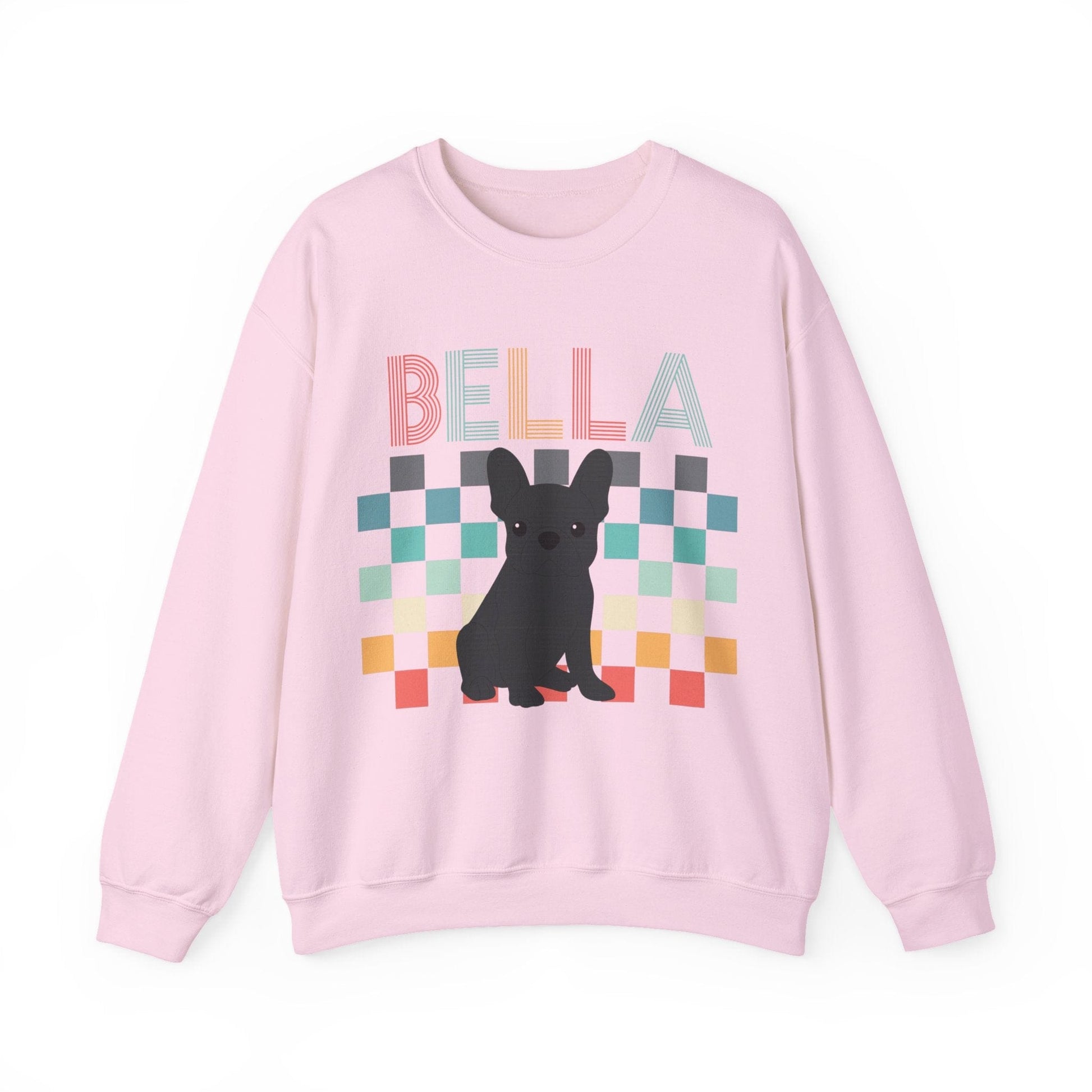Black Frenchie Checkered Sweatshirt