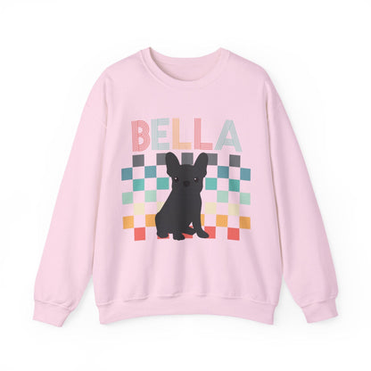 Black Frenchie Checkered Sweatshirt