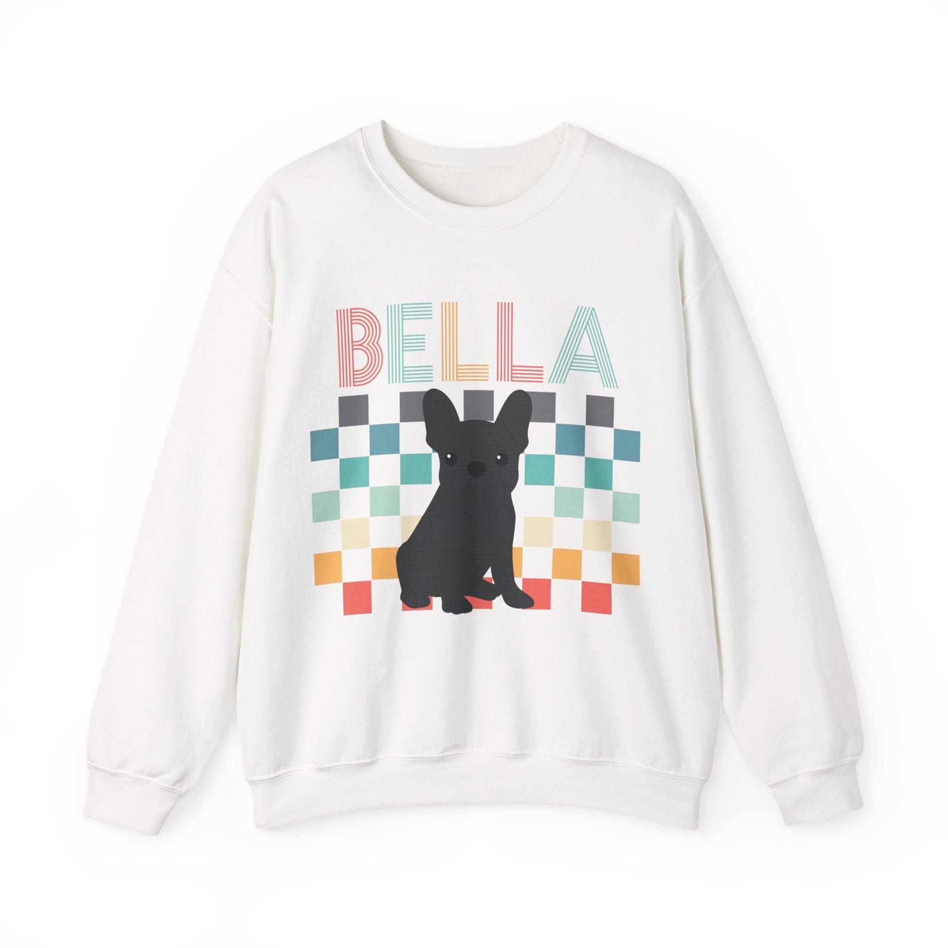 Black Frenchie Checkered Sweatshirt