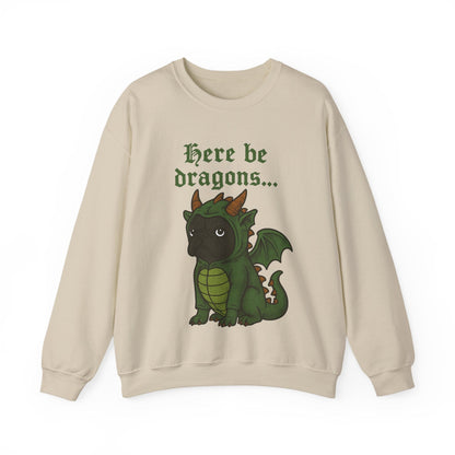 Black Frenchie Dragons Sweatshirt